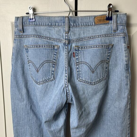Levi’s 550 Relaxed Tapered Jeans Light Blue 8 Medium - Picture 8 of 10